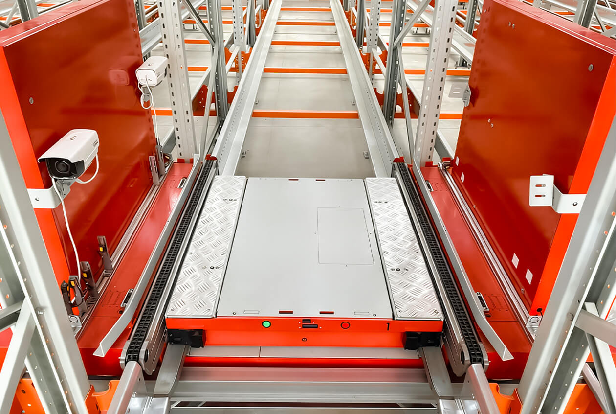 HUAYIDE Mother Child Shuttle Running on Racking Narrow Rails