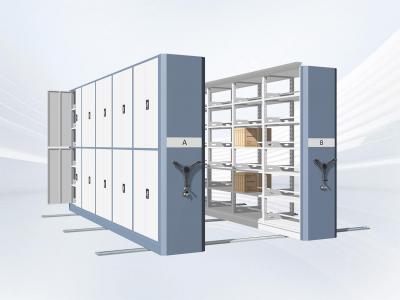 Mobile library shelving